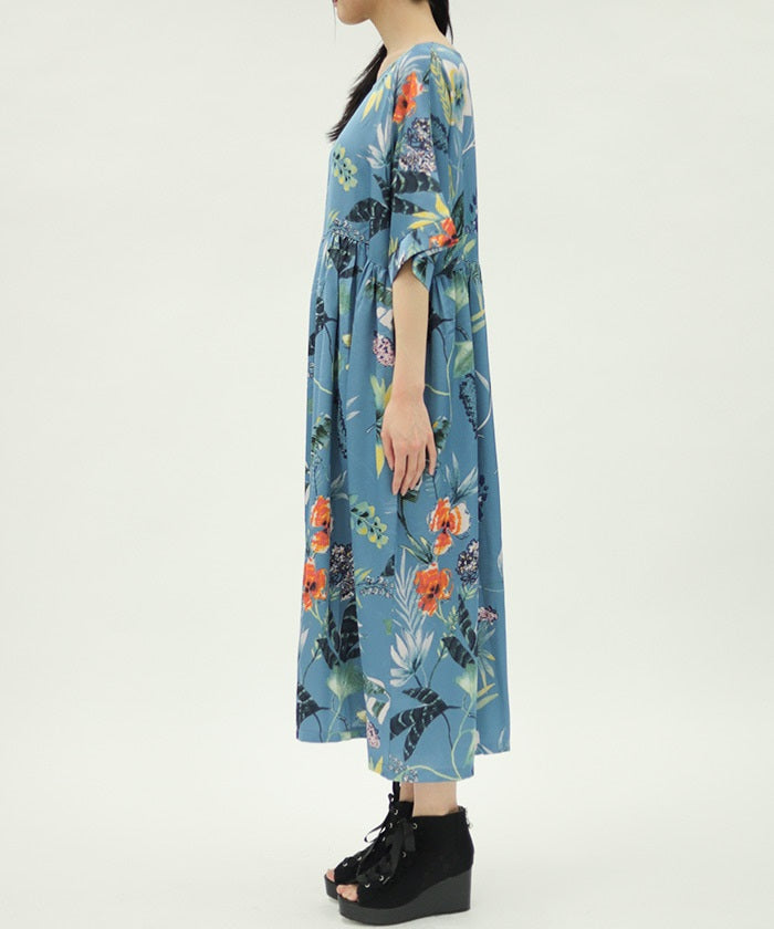 Leaf Pattern Dress