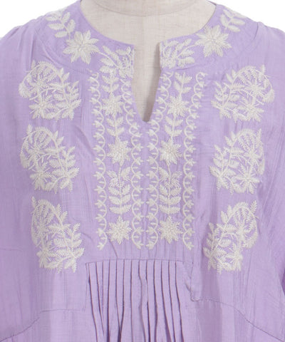 Embroidery Skipper Maxi Dress