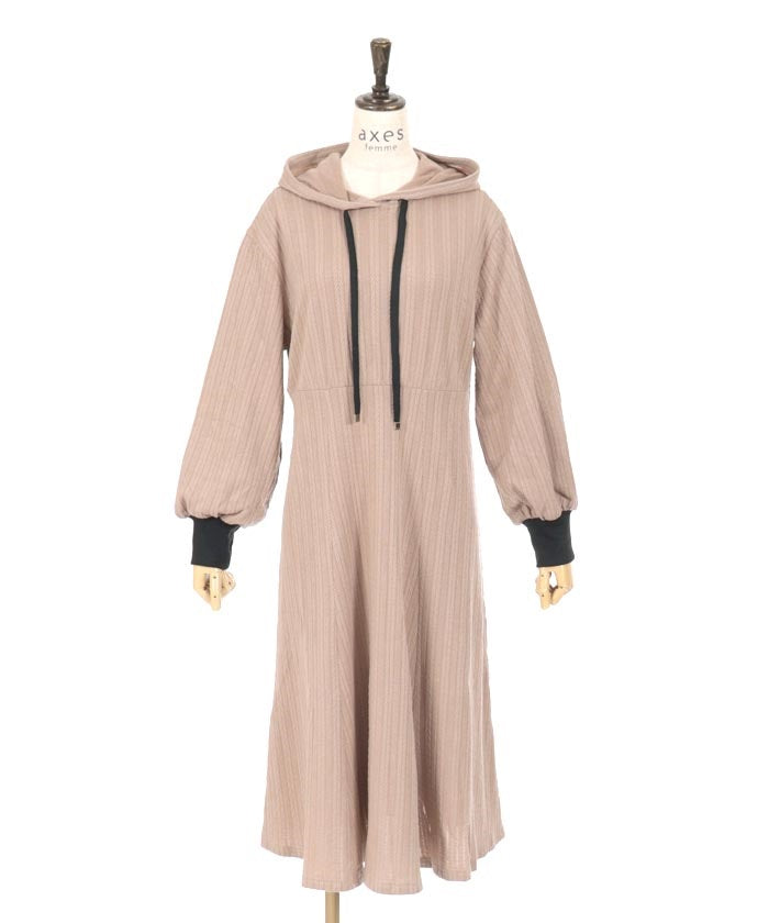 Cable Jacquard Hood Dress