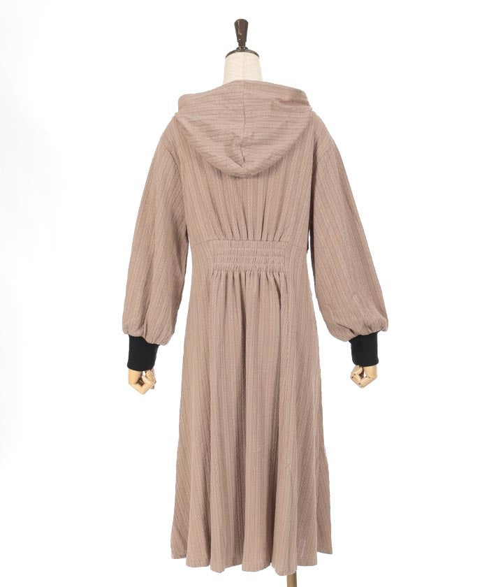 Cable Jacquard Hood Dress