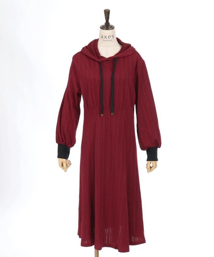 Cable Jacquard Hood Dress