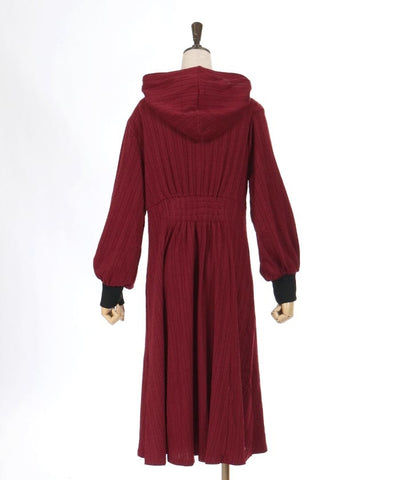 Cable Jacquard Hood Dress