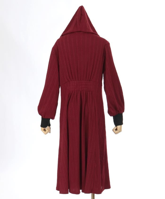 Cable Jacquard Hood Dress