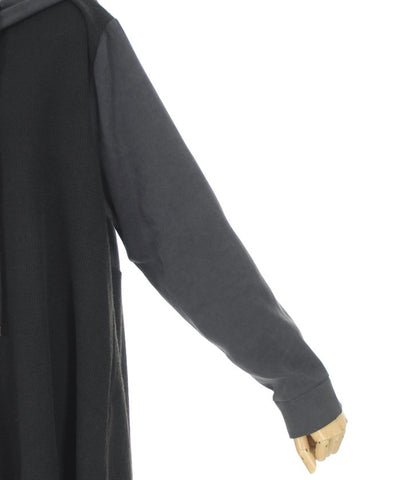 Contrast Fabric Asymmetric Hoodie Dress