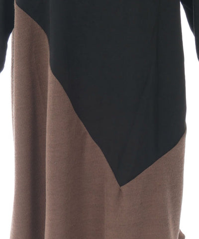 Contrast Fabric Asymmetric Hoodie Dress