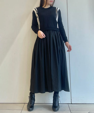 Knit Panel Docking Dress (Time-limited Price)