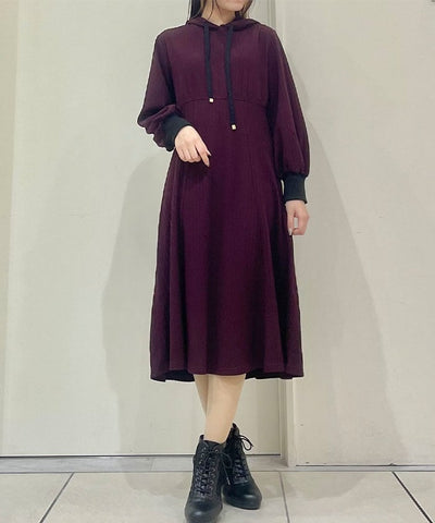 Cable Jacquard Hoodie Dress