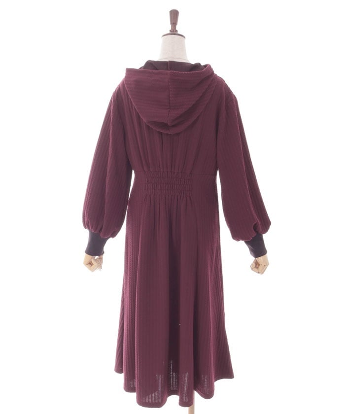 Cable Jacquard Hoodie Dress