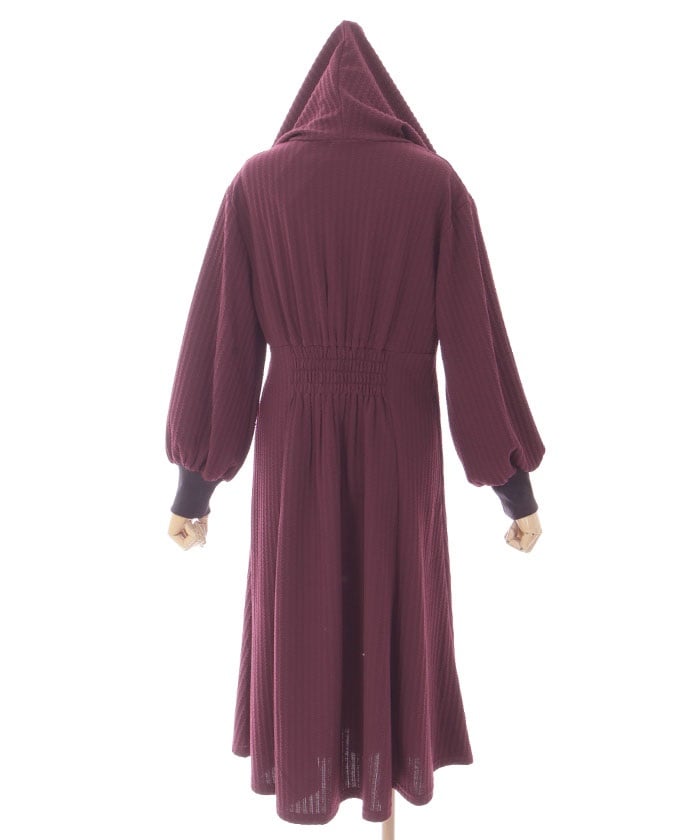 Cable Jacquard Hoodie Dress