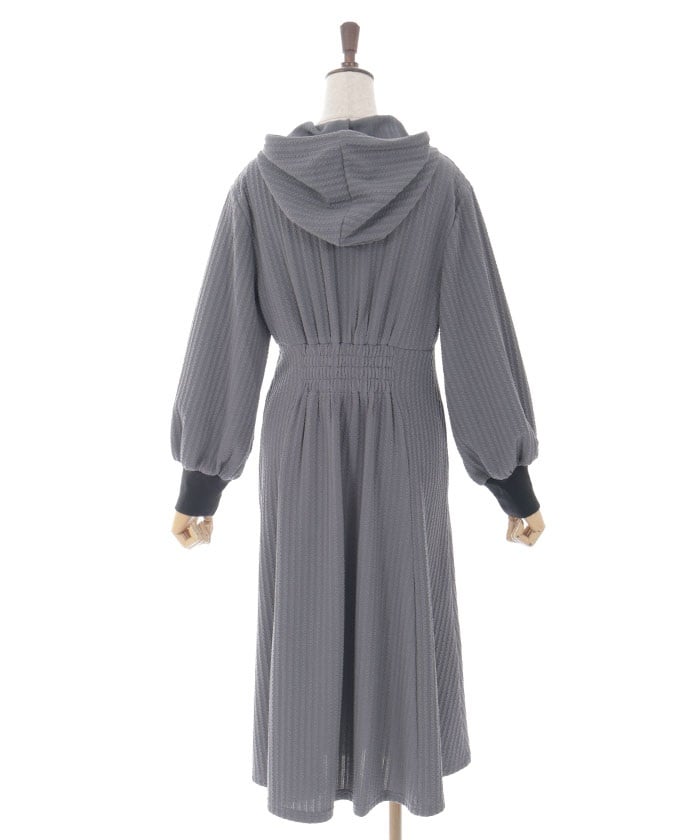 Cable Jacquard Hoodie Dress