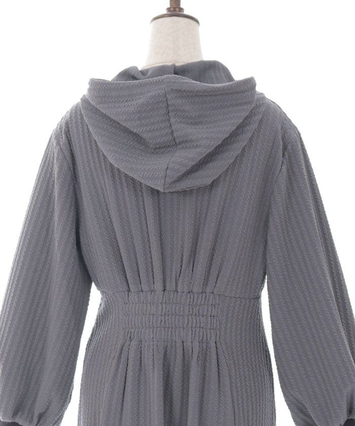 Cable Jacquard Hoodie Dress