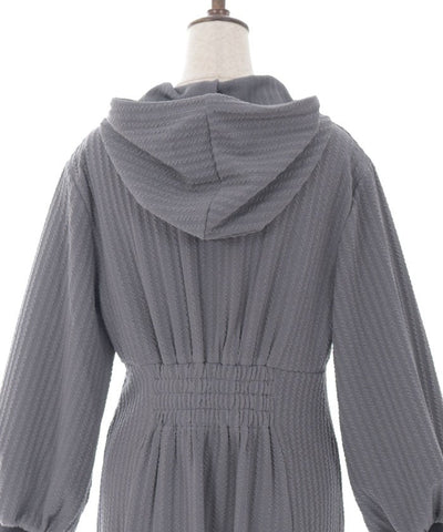 Cable Jacquard Hoodie Dress