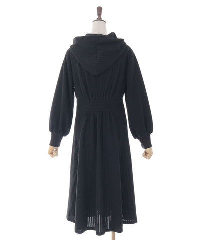 Cable Jacquard Hoodie Dress