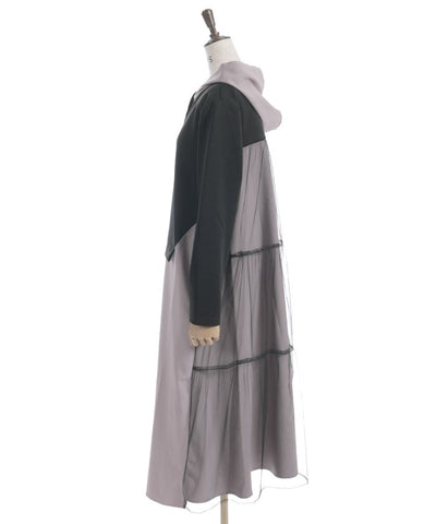 Contrast Fabric Dress