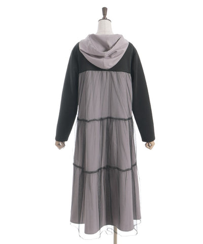 Contrast Fabric Dress