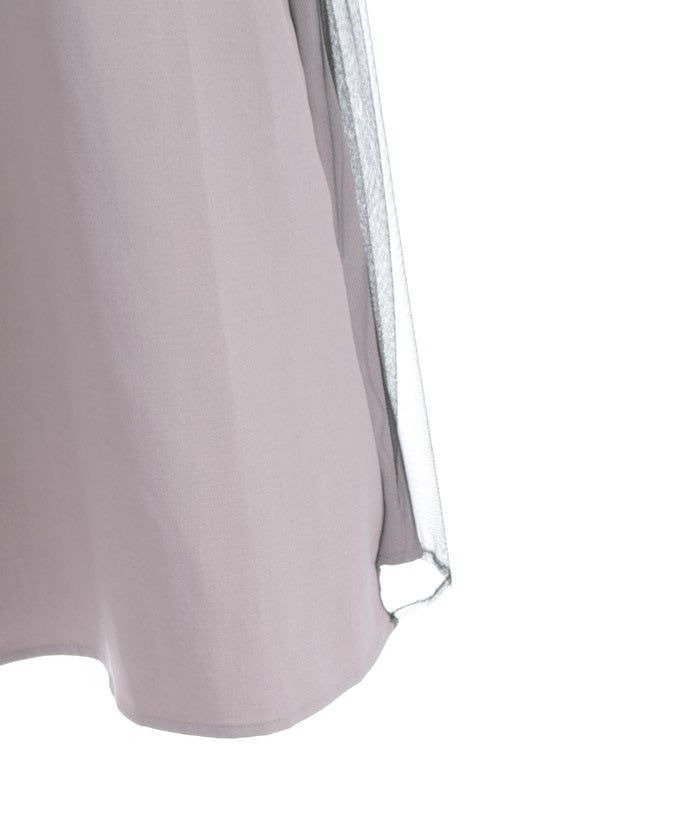 Contrast Fabric Dress