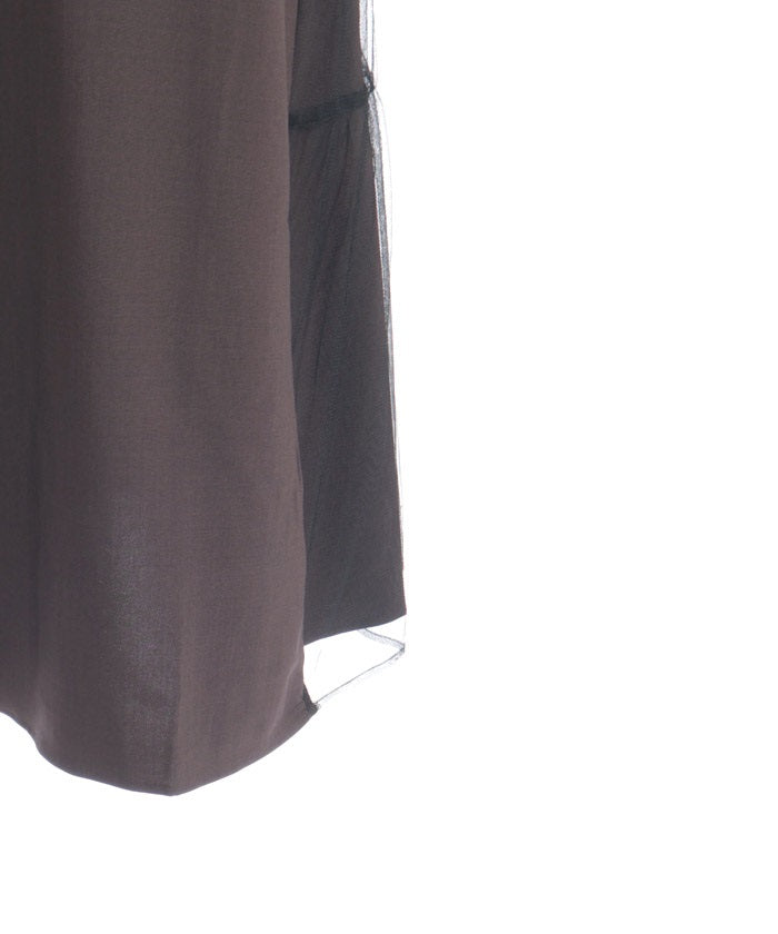 Contrast Fabric Dress