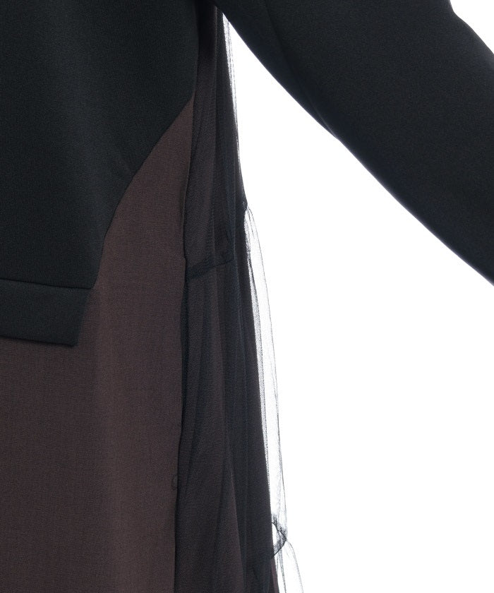 Contrast Fabric Dress
