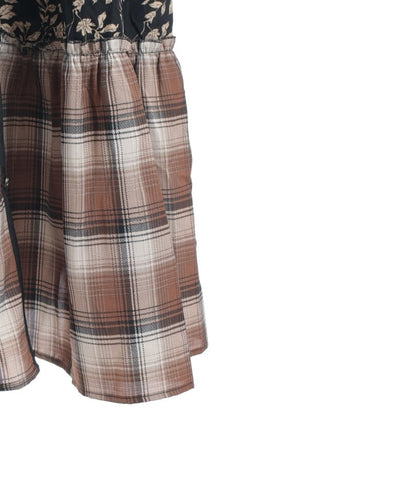 Asymmetric Pattern Panel Shirt Dress