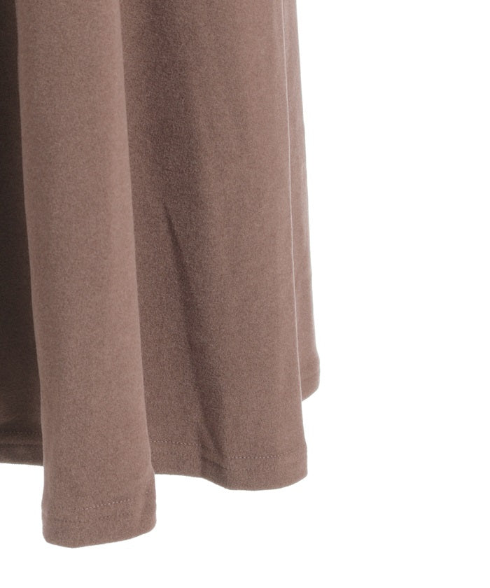 Brushed Cut Tuck Sleeve Dress