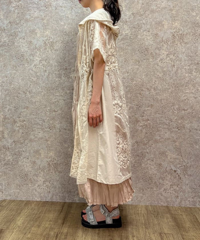 Organdy Long Blouson