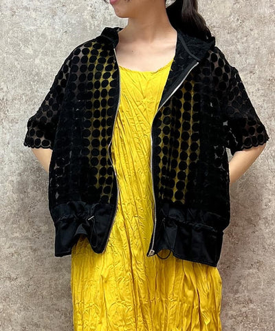 Dot Organdy Blouson