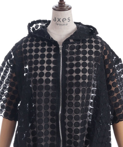Dot Organdy Blouson