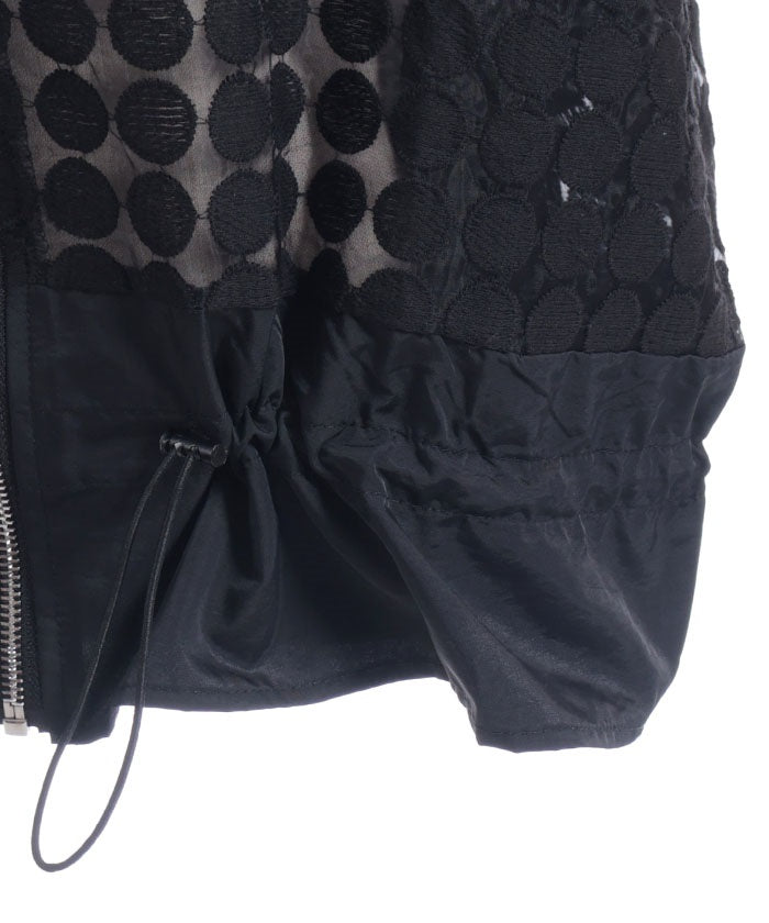 Dot Organdy Blouson