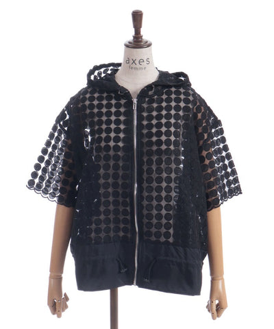 Dot Organdy Blouson