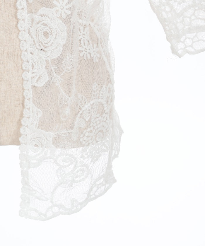 Tulle Lace Cardigan – axes femme from JAPAN