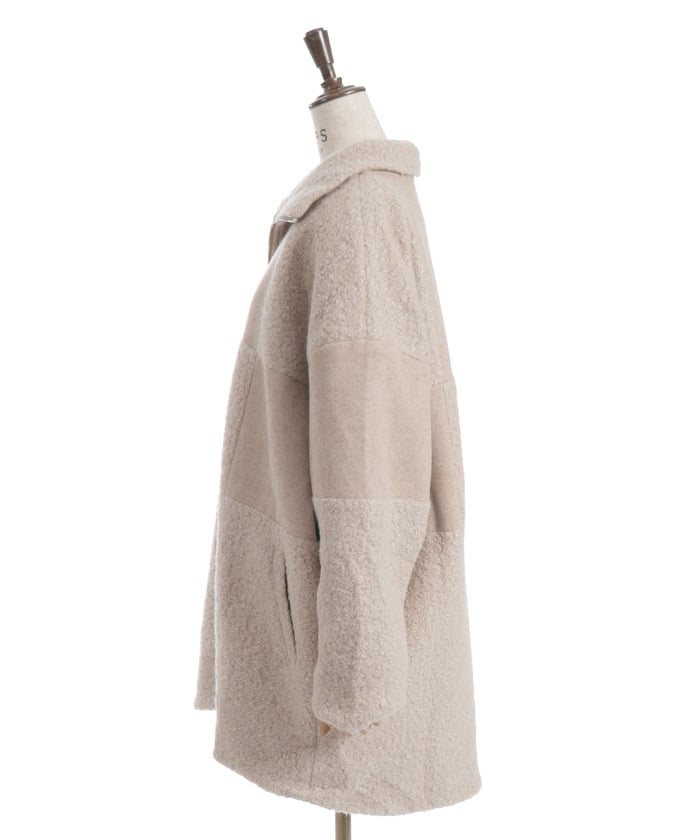 Patchwork Boa Zip Coat – axes femme from JAPAN