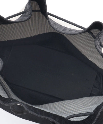 Knit Panel Pattern Drawstring Bag