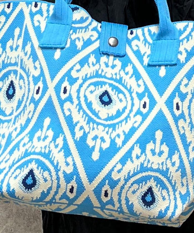 Ethnic Pattern Knit Bag