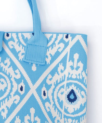 Ethnic Pattern Knit Bag