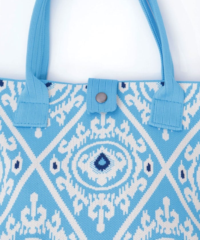 Ethnic Pattern Knit Bag