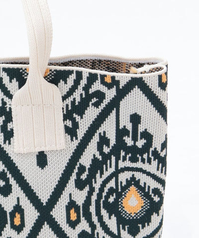 Ethnic Pattern Knit Bag