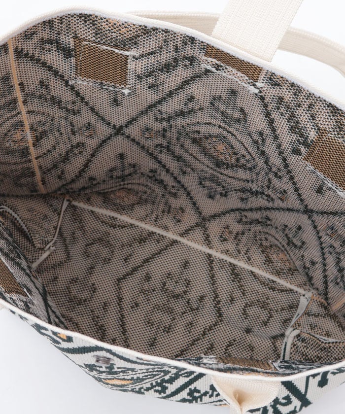 Ethnic Pattern Knit Bag