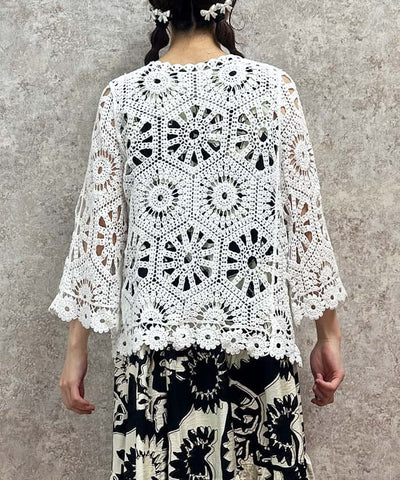 Embroidery Lace Cardigan