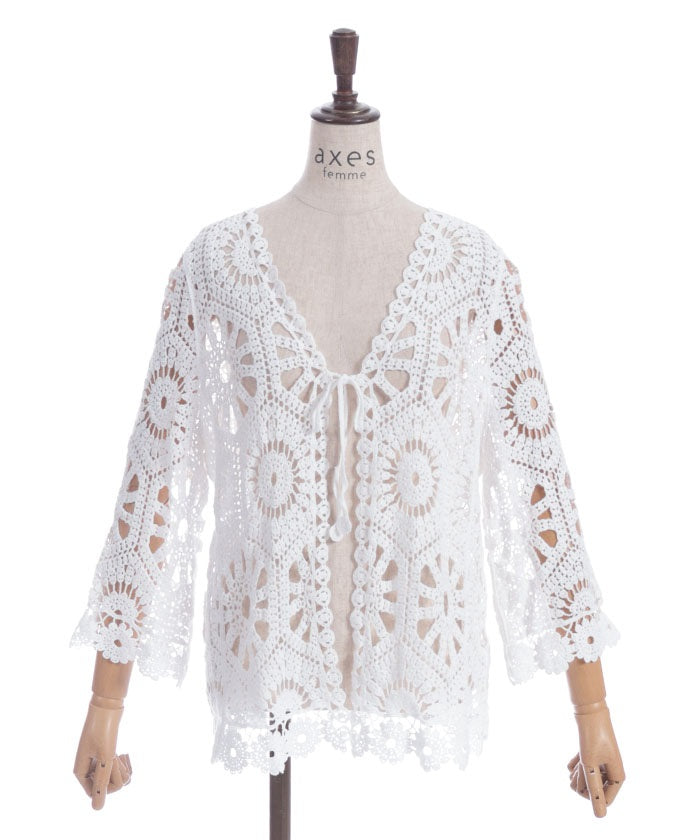 Embroidery Lace Cardigan