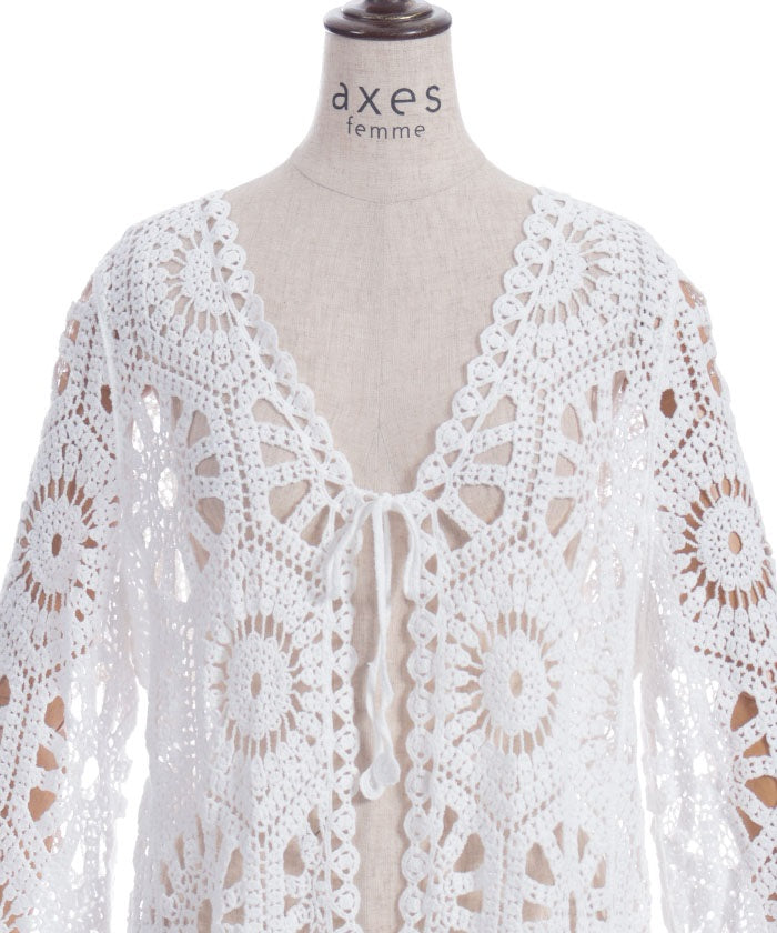 Embroidery Lace Cardigan