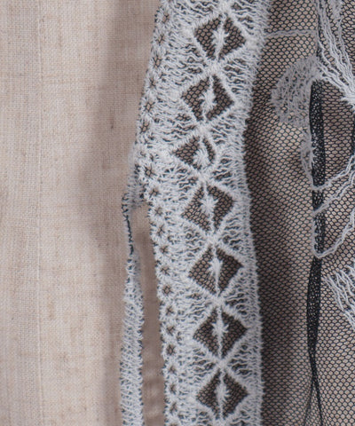 Tulle Embroidery Cardigan
