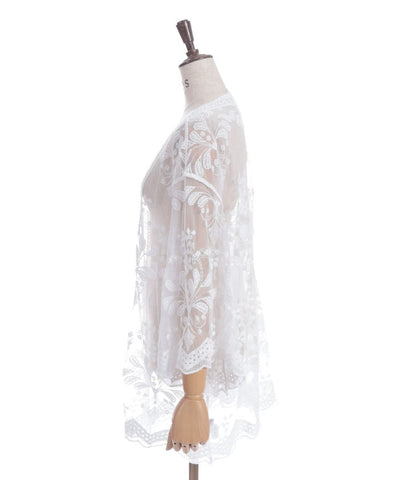 Tulle Embroidery Cardigan