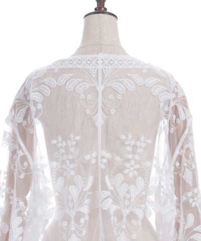 Tulle Embroidery Cardigan