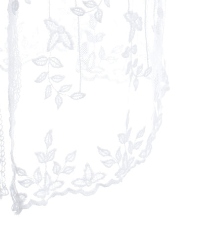 Tulle Embroidery Long Cardigan