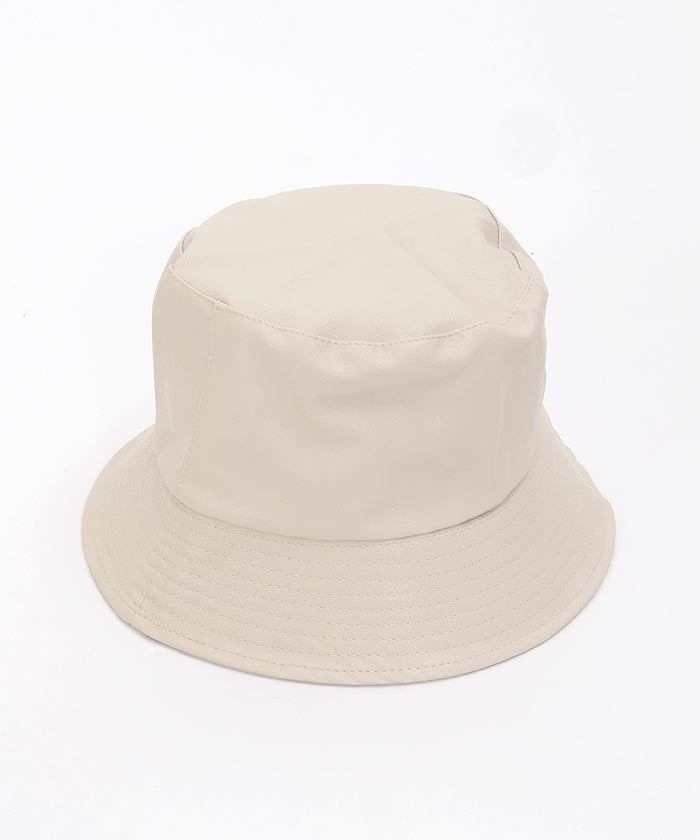 Faux Leather Bucket Hat