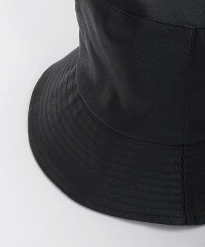 Faux Leather Bucket Hat