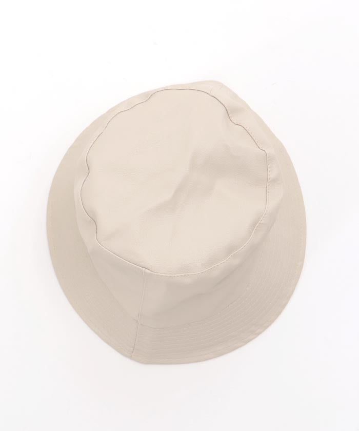 Faux Leather Bucket Hat