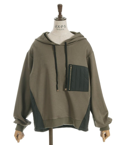 Quilting Panel Hoodie