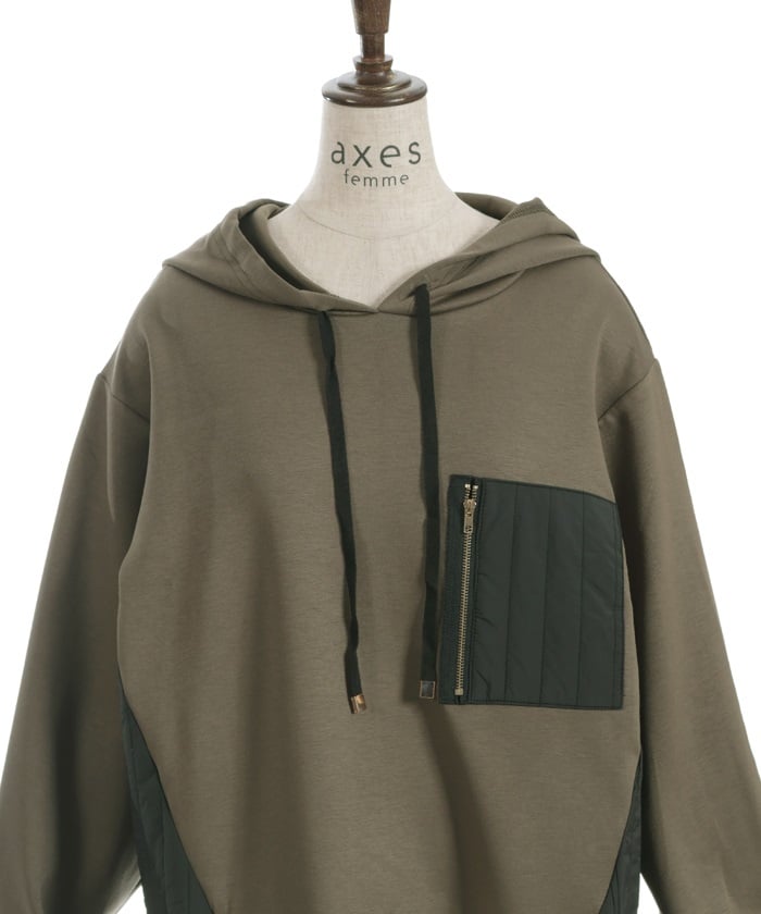 Quilting Panel Hoodie