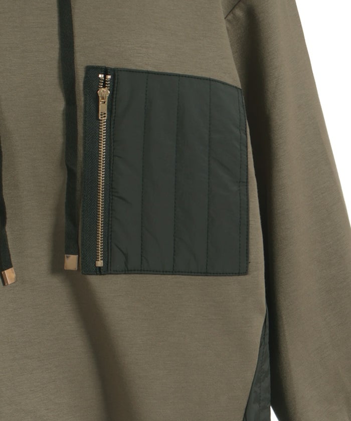 Quilting Panel Hoodie